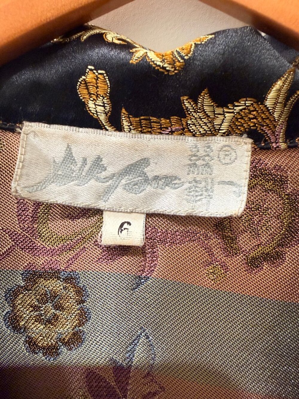 The Silk Box Black Floral Brocade Cropped Jacket Jacquard Statement Piece Size 6 - Picture 4 of 5